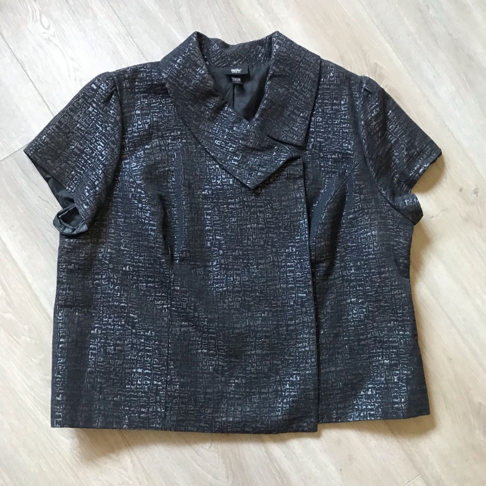 Mossimo Chic Black Textured Women's Top